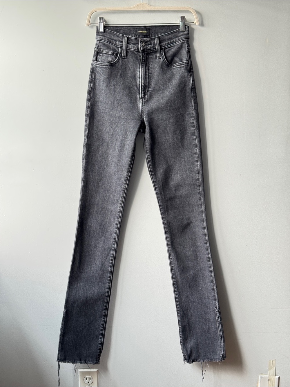 Favorite Daughter The Valentina Tower Super High Rise Cigarette Jeans Size 24